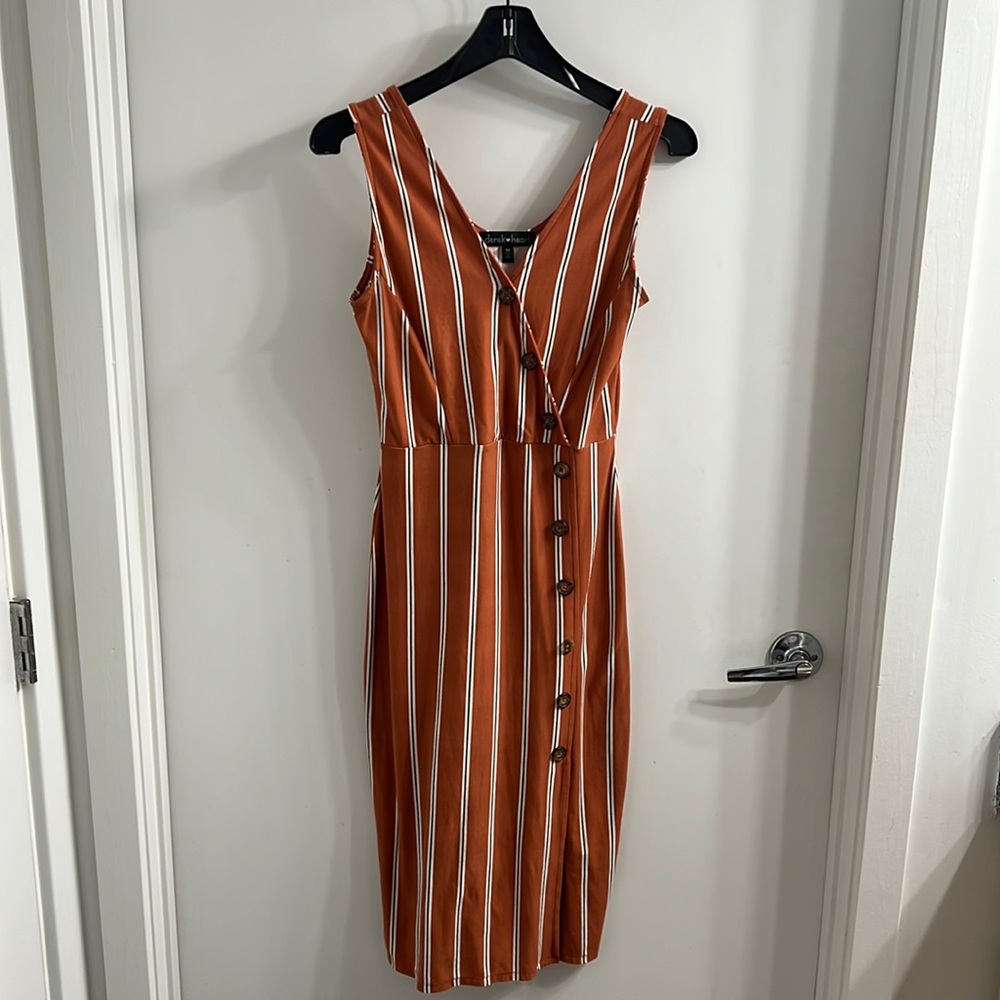 Derek heart midi bodycon dress